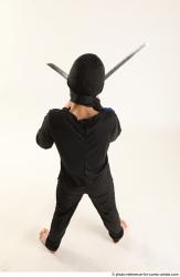 Man Young Athletic Fighting with sword Standing poses Casual Asian